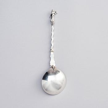 A Baroque silver spoon, probably Dutch late 17th century.