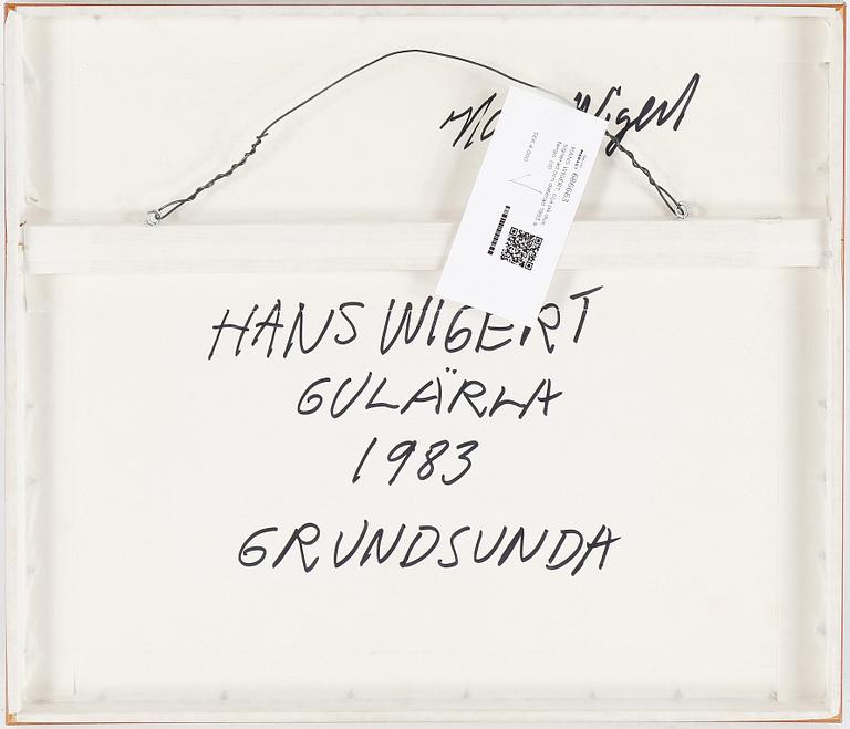 HANS WIGERT, olja på duk, signerad och daterad 1983 a tergo.