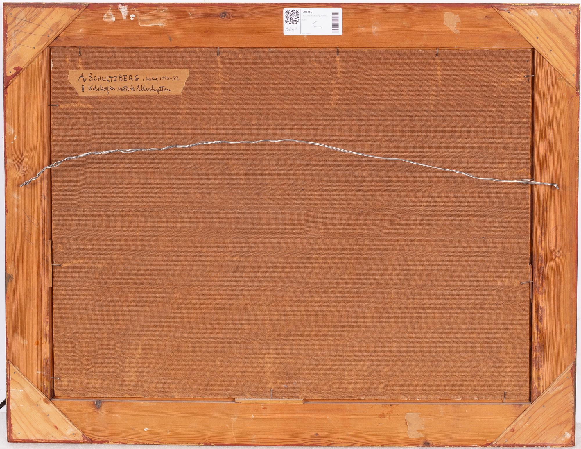 Anshelm Schultzberg, "I Kolskogen, motiv fr. Ulvshyttan".