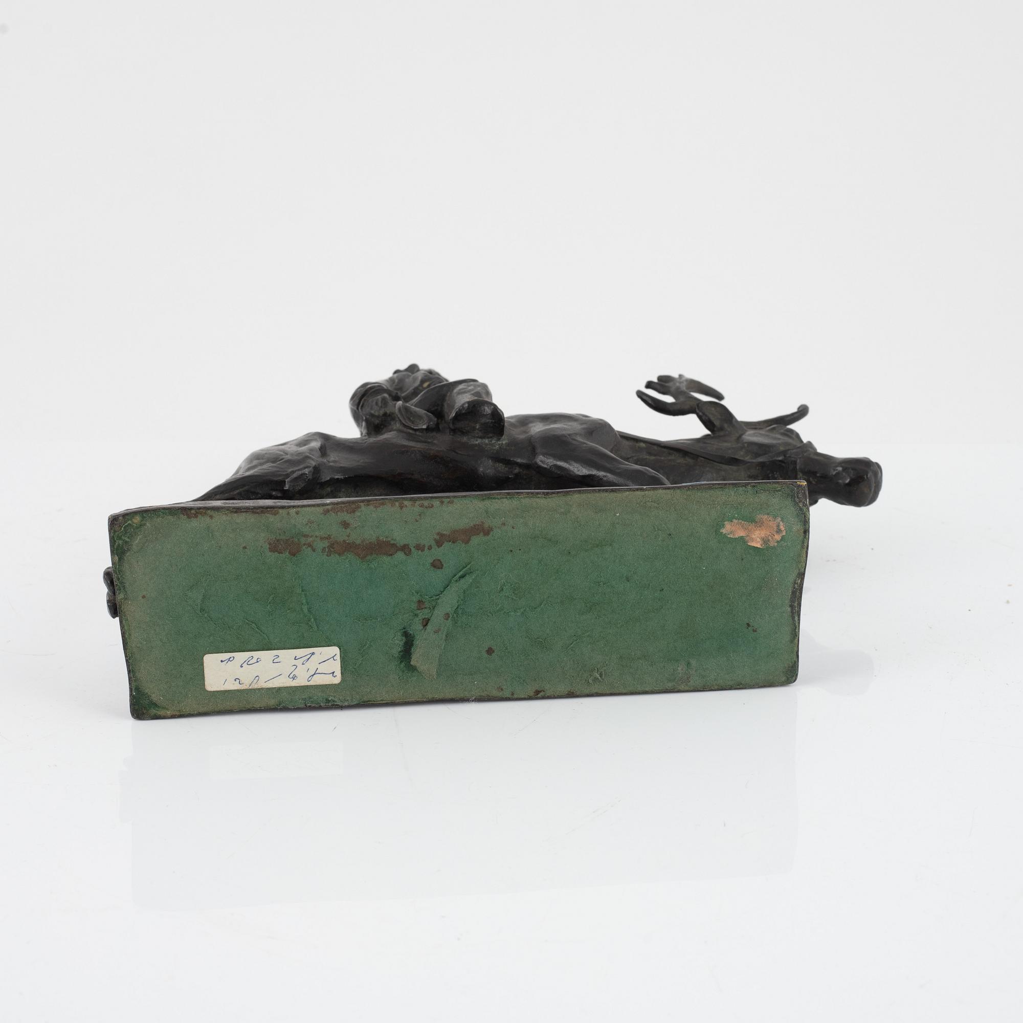 Arthur Hoffmann, sculpture, bronze, signed.
