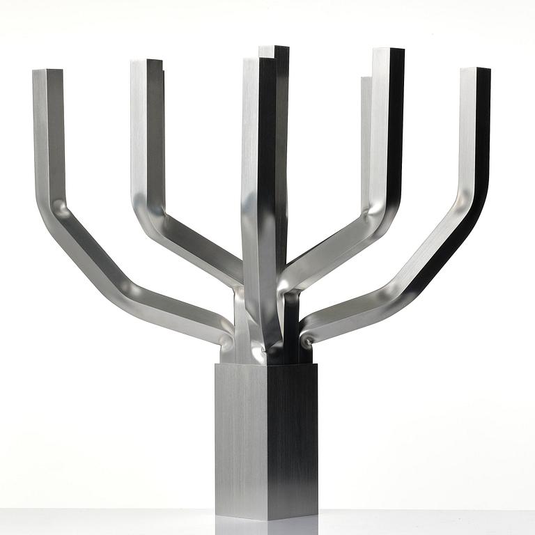 David Taylor, a unique "Aluminium Candelabra 9", Studio Mellösaverken, Sweden, 2022.