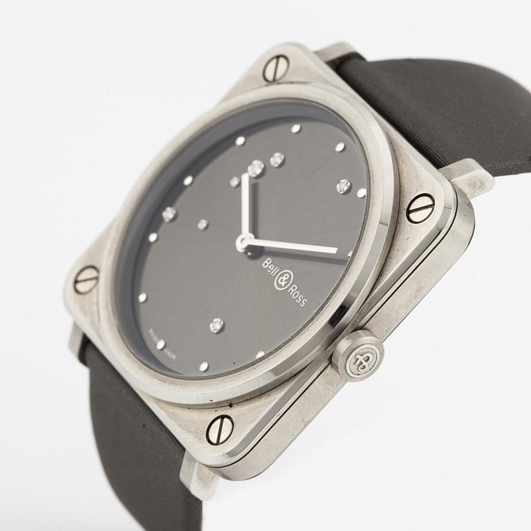 Bell & Ross, Br S, Grey Diamond Eagle, armbandsur, 39 mm.