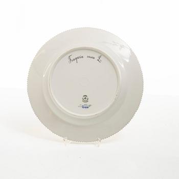 A set of five Royal Copenhagen 'Flora Danica' dinner plates, Denmark, 20th century.