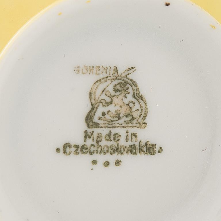 Espressokoppar, 18 st, porslin, Tjeckoslovakien 1900-talets mitt.