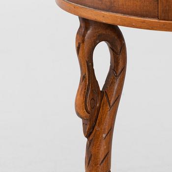 A Selva Empire style mahogany bedside table, Italy.
