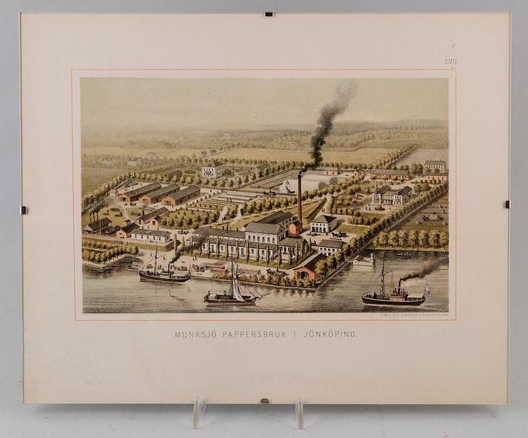 LITOGRAFIER, 8 st, A L Normans Boktr AB, Stockholm.