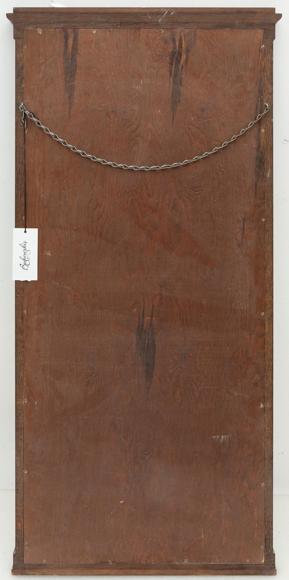 Hall furniture consisting of a chest of drawers and a mirror, first half of the 20th Century.