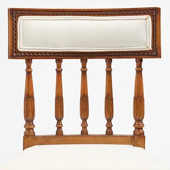 A pair of Late Gustavian style chairs, first half of the 20th century.