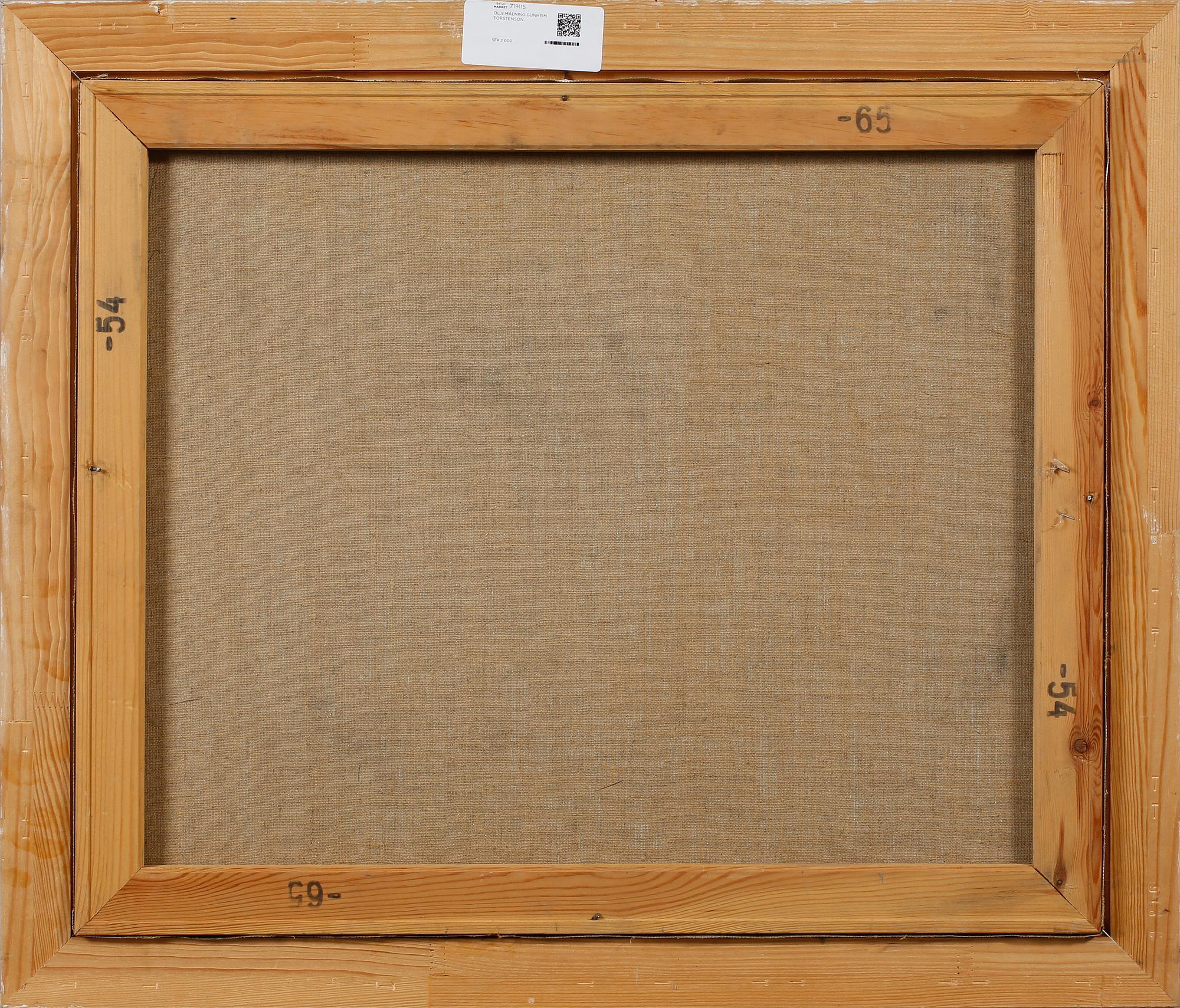 GUNHEIM TORSTENSEN, olja på duk, signerad.