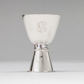 SUPBÄGARE, 6 st, Tapio Wirkkala, Hopeakeskus, Tavastehus 1965-1968. Tot. vikt ca 177,9 g.