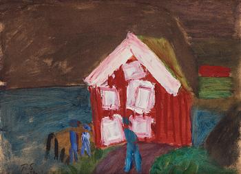 465. Ragnar Sandberg, The red house.