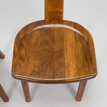 Olavi Hänninen, tuoleja, 6 st, "T-tuoli" (Juha), Huonekalu Mikko Nupponen Oy, 1950-luku.