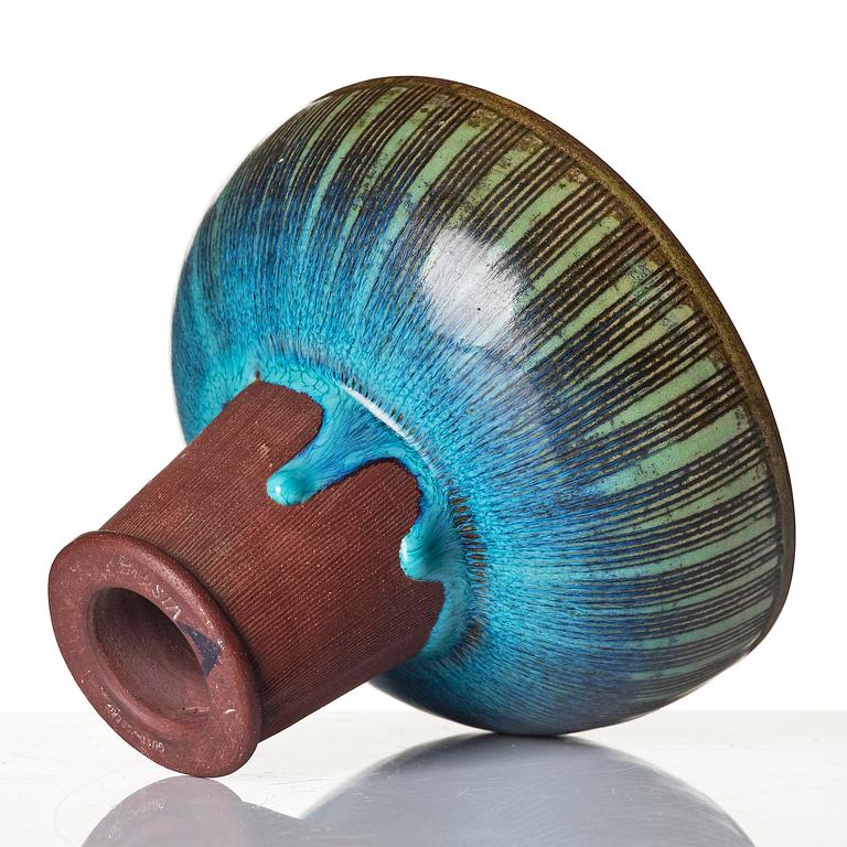 Wilhelm Kåge, skål, "Farsta", stengods, Gustavsbergs Studio 1952.