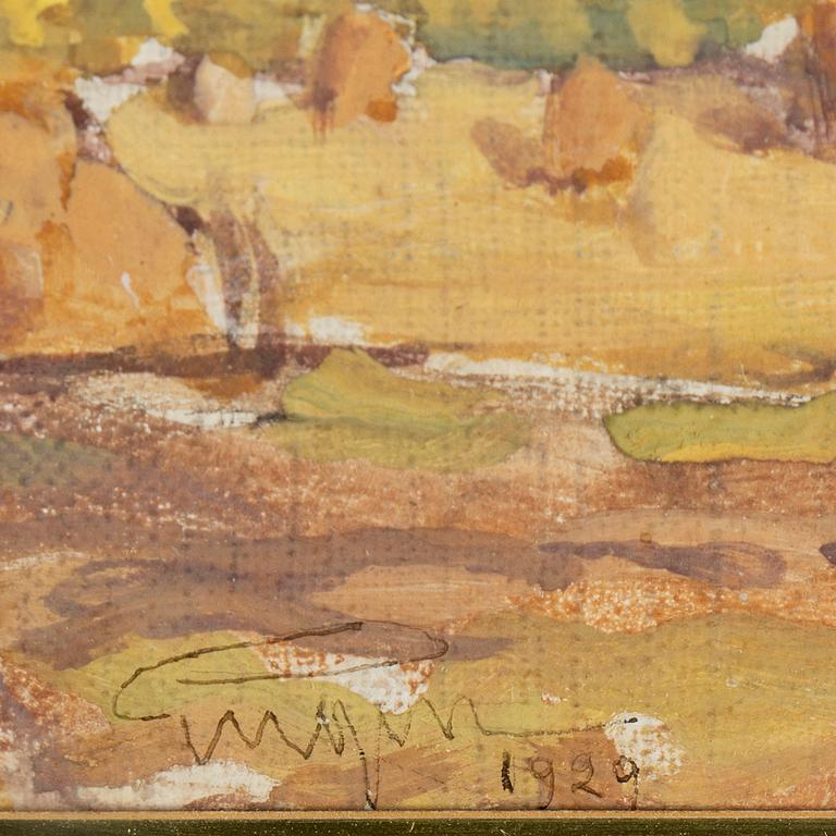 PRINS EUGEN, tempera på papper, signerad och daterad 1929.