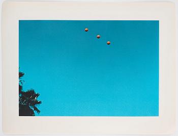 John Baldessari, "Trowing three balls in the air to get a straight line".