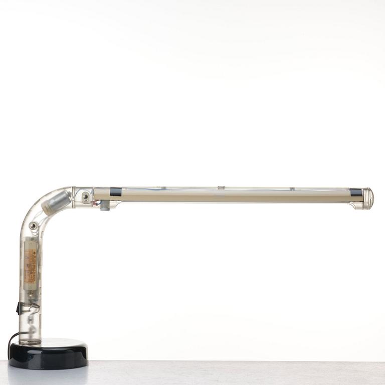 Anders Pehrson, bordslampa, "Tube", prototyp för Ateljé Lyktan, Åhus, omkring 1973.