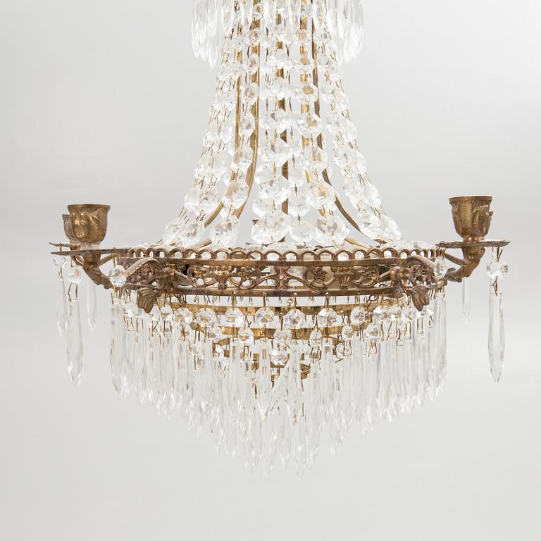 Chandeliers, a pair, Gustavian style, 20th century.