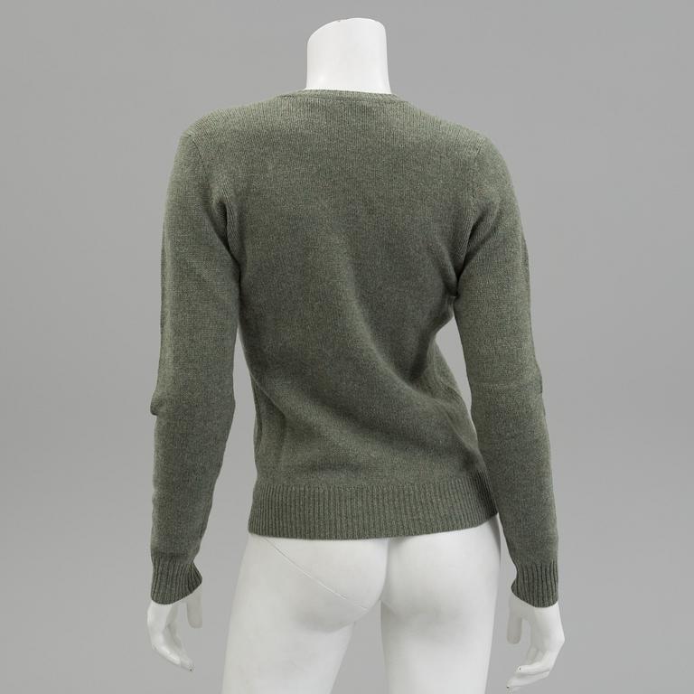 Two pair of wooland cashmere sweaters by Ralph Lauren.