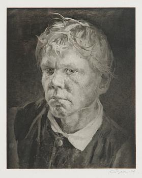 Akseli Gallen-Kallela, "Rokonarpinen savolaispoika" (Koppärrig savolaxare).