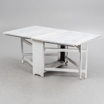 A painted gateleg table, 19th Century.