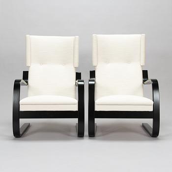 Alvar Aalto, A pair of mid-20th century '34/401' armchairs for  O.Y. Huonekalu- ja Rakennustyötehdas A.B. Finland.