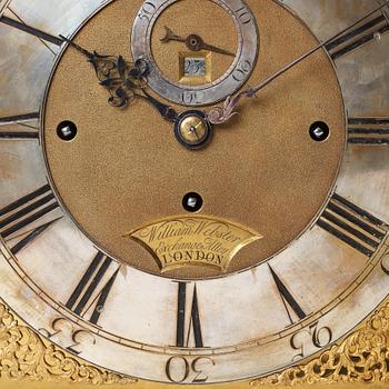 A William Webster Exchange Alley London, longcase clock, early 18th century.