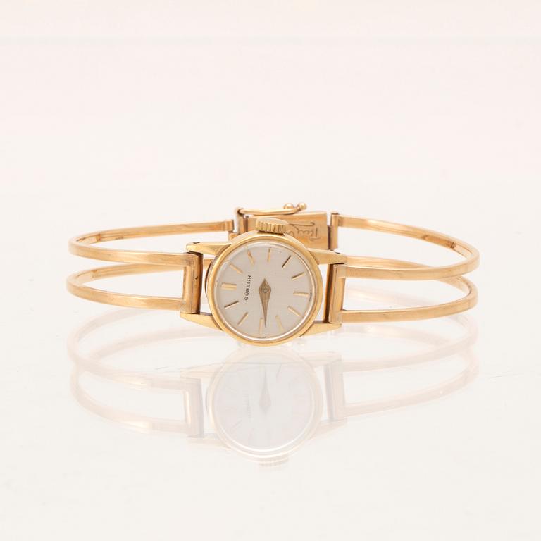 Rey Urban och Gübelin armbandsur 18K guld Stockholm 1960.