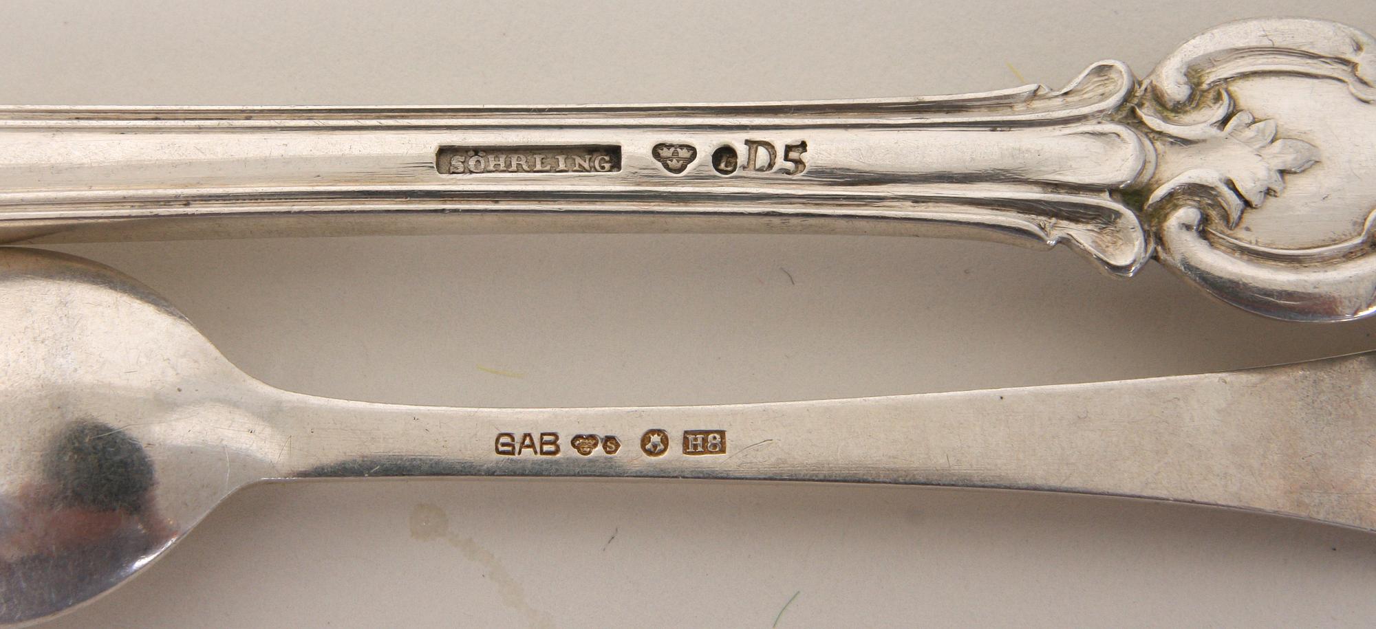 PARTI SILVER, ca 24 delar.