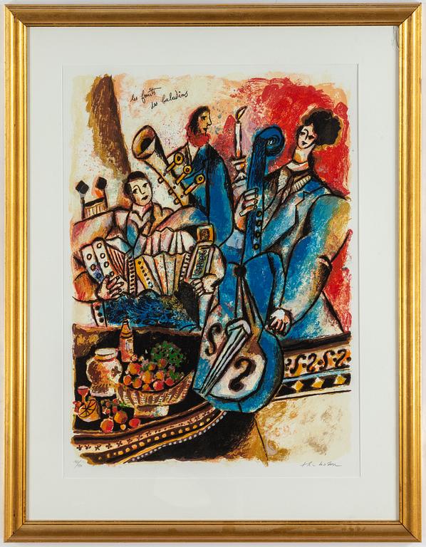 THEO TOBIASSE, färglitografi, signerad 163/180.