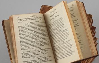 MINIATYRBÖCKER, 5 volymer, Voltaire, "Theatre de Voltaire", Paris, 1803.