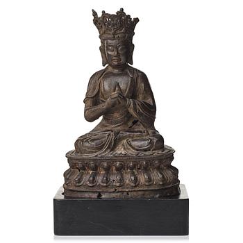 651. VAIROCANA BUDDHA, brons. Sen Mingdyanasti (1368-1644).