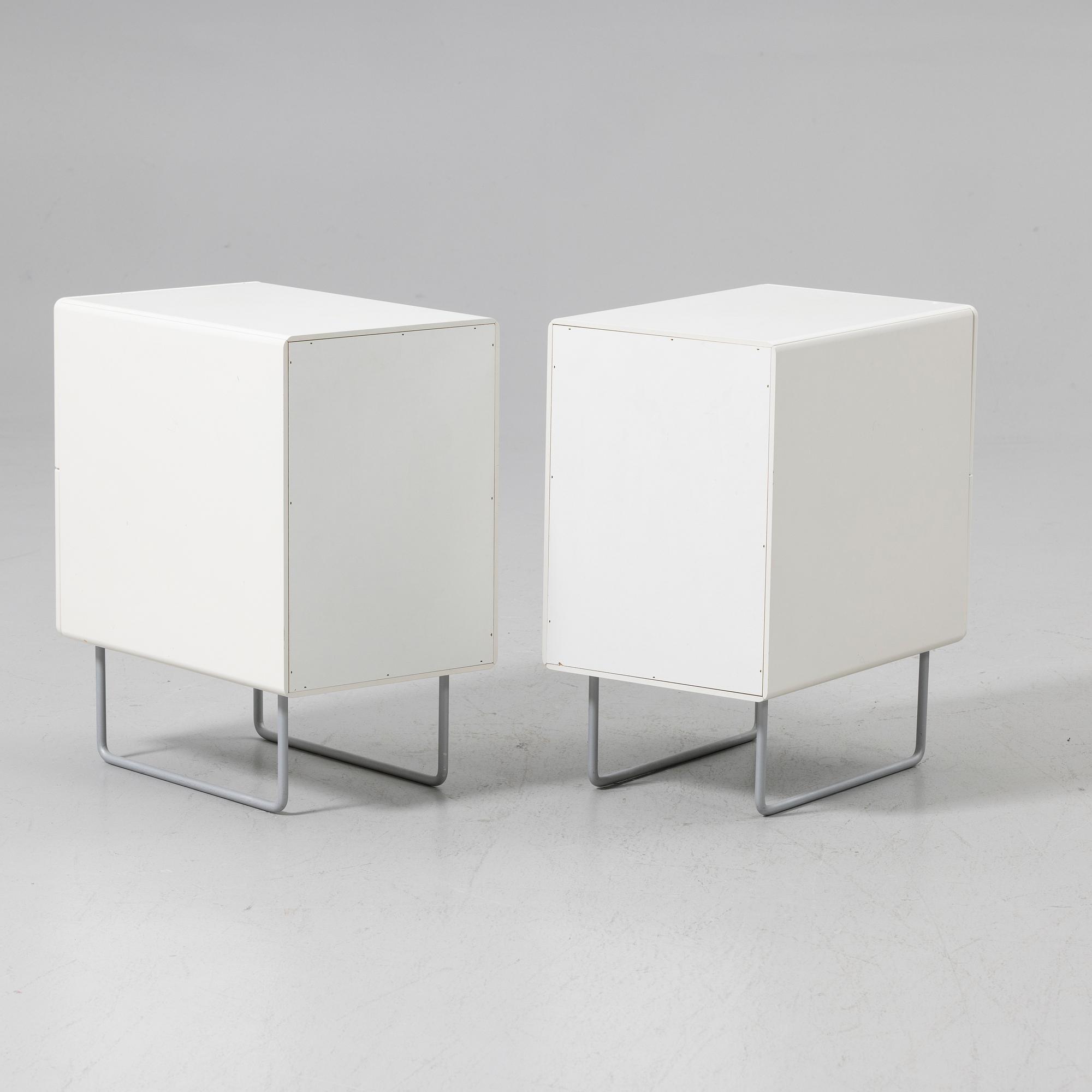Jonas Lindvall, Bedside tables, a pair, De Nord, 2000s.
