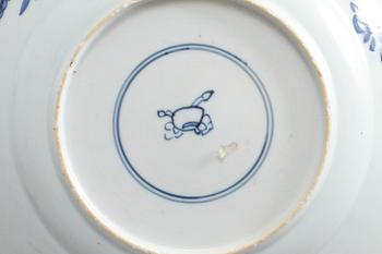 TALLRIKAR, 3st, porslin, Kina, Kangxi, 1700-tal.