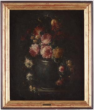 JEAN BAPTISTE MONNOYER, hans efterföljd. Ett par. Osign. Uppfodrad duk 65 x 54 cm vardera.