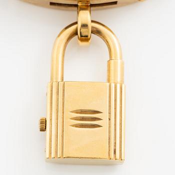 Hermès, armbandsur, "Kelly Lock", 20 x 20 (37,5) mm.