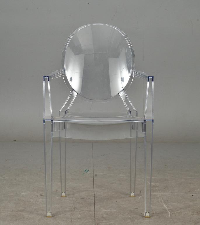 KARMSTOL, "Louis Ghost", Philippe Starck för Kartell.