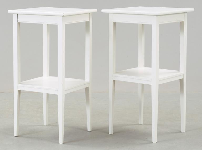 SÄNGBORD, ett par, 1900-talets första hälft.