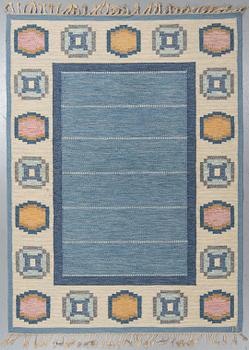 Ingegerd Silow, Matta, rölakan, ca 227-229 x 166,5-168 cm, signerad IS.