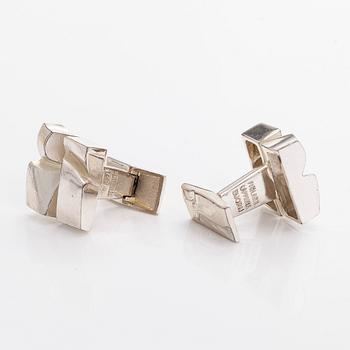 Björn Weckström, manschettknappar, "Polaris", silver, Lapponia 1974.