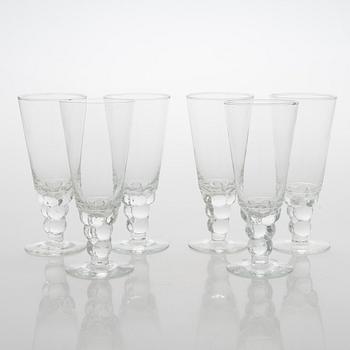 Oiva Toikka, glasservis, 28 delar, "Mukura" ("Paratiisi"), Notsjö 1971-75.