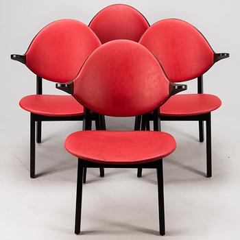 YRJÖ WIHERHEIMO & PEKKA KOJO, a set of four 'Bird' chairs for Vivero, Finland. Design year 1993.