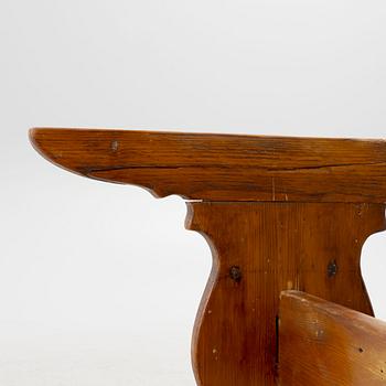 A trestle table, 19th century.