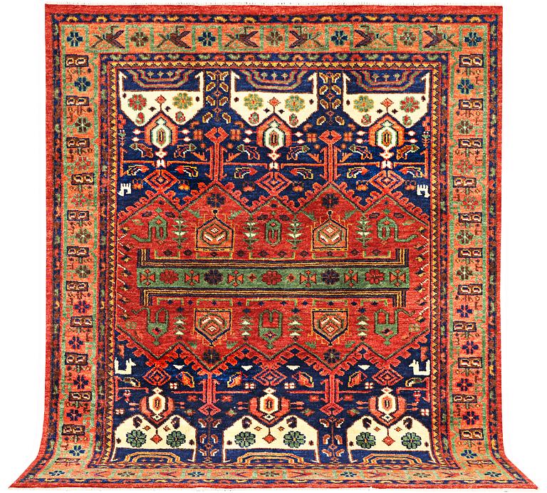 Matta, med s.k. Mamlukdesign, ca. 302 x 247 cm.