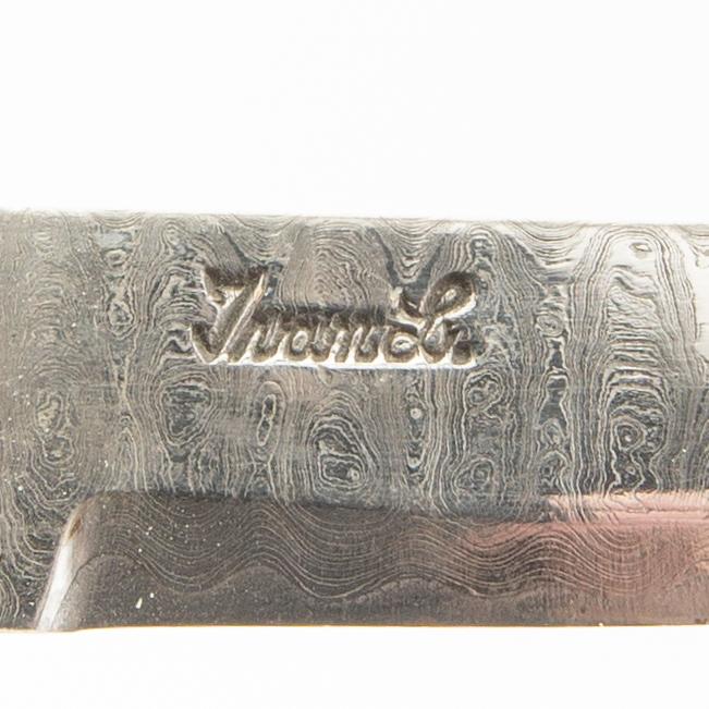 Olle Lundmark, half-horn knife, signed.