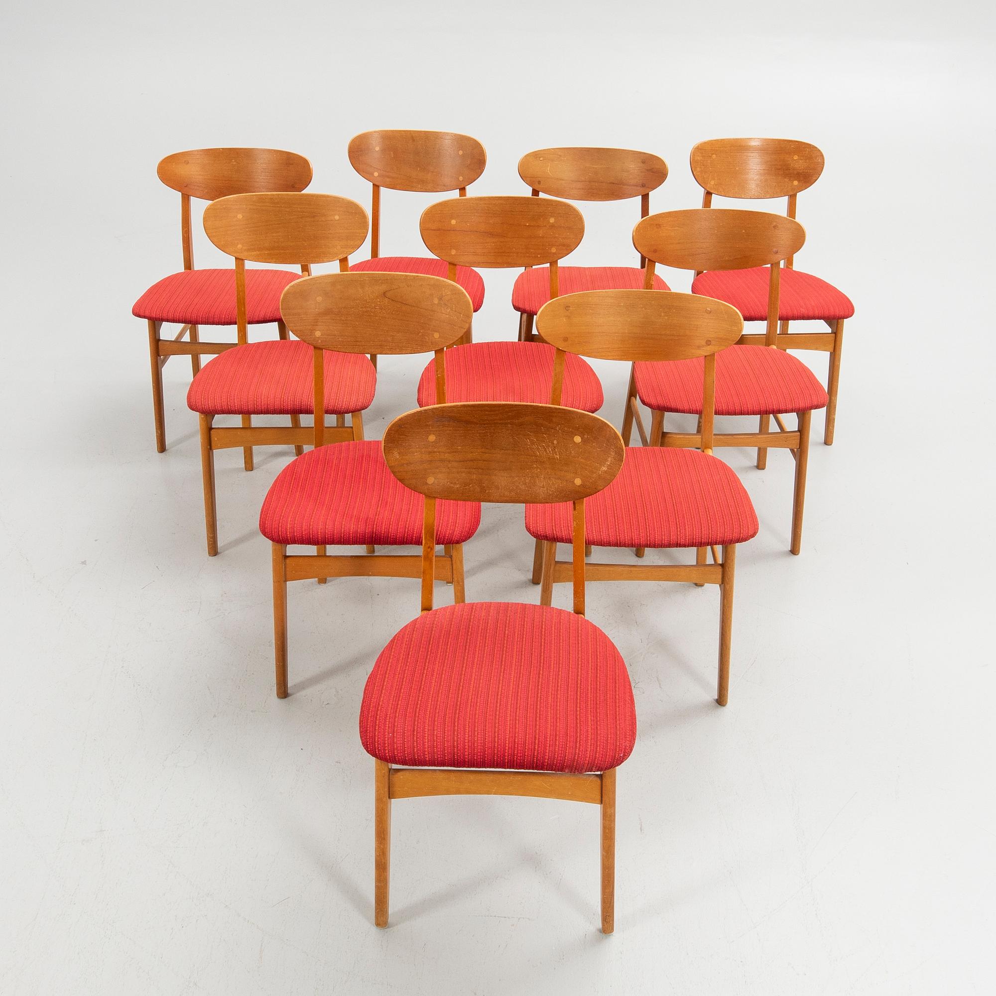 Dining group, 11 pieces, 6+4 chairs, Ikea, model "Monaco".