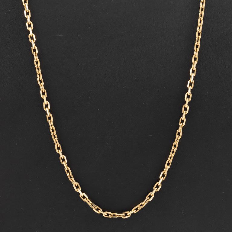 Necklace, chain, 18K gold, anchor link, Balestra.