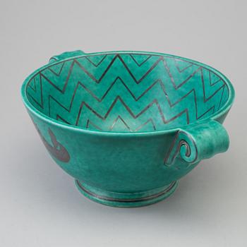 WILHELM KÅGE, an 'Argenta' stoneware bowl from Gustavsberg, 1930's/40's.