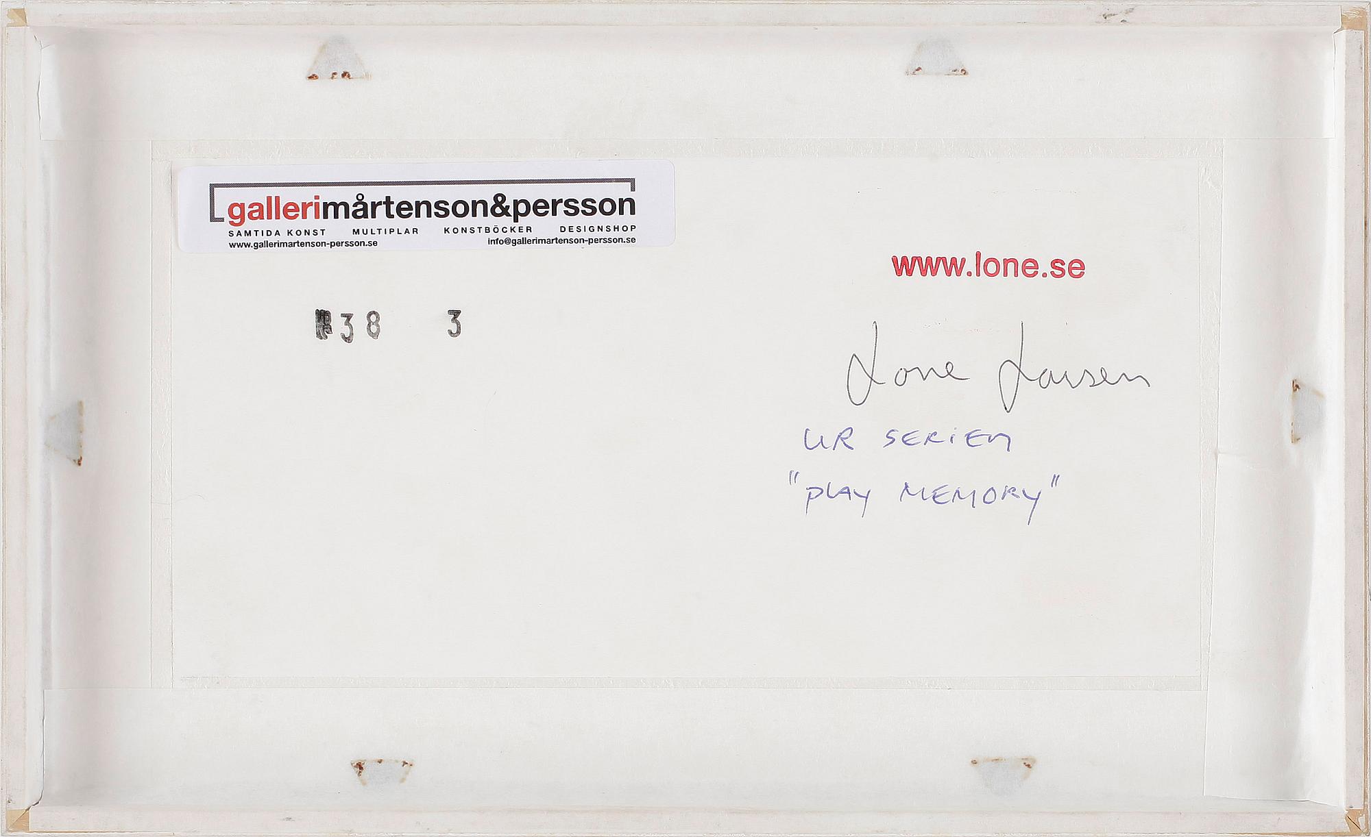 LONE LARSEN, blandteknik, signerad á tergo.