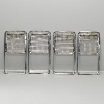 NILS GAMMELGAARD, five 'Ted Net' metal folding chairs from IKEA, 1970's/80's.