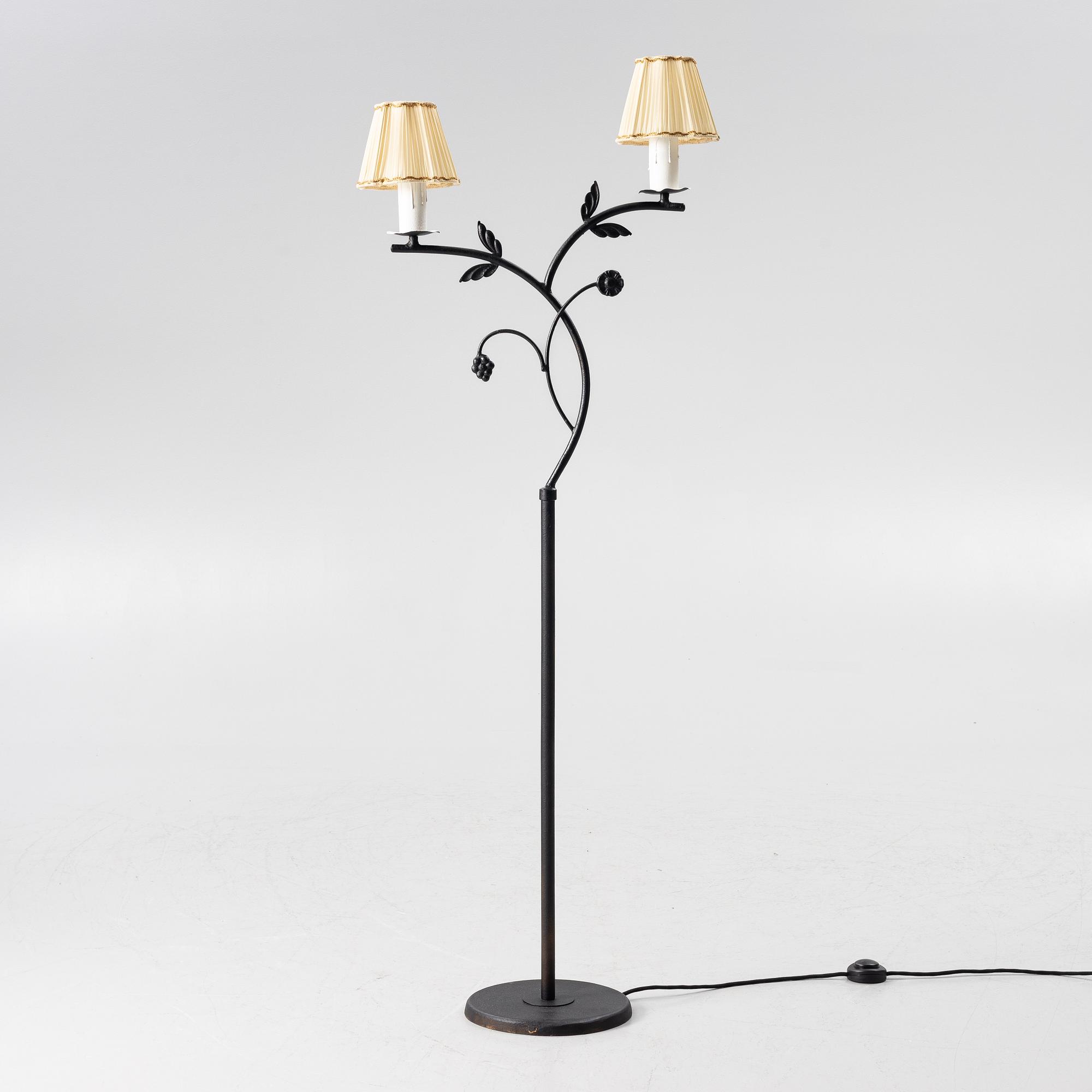 Bjerkås, a floor lamp model "1264", Gothenburg, 1940s.
